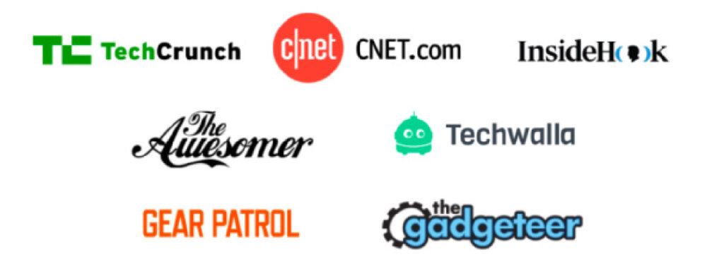 海外メディアからも高評価 TechCrunch CNET.com InsideHok TheAwesomer Techwalla GEAR PATROL the gadgeteer